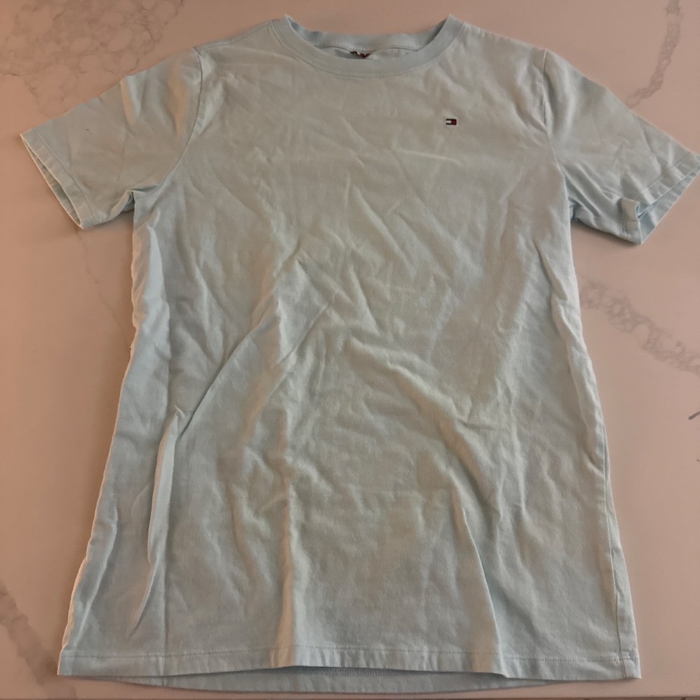 Tommy Hilfiger Light Blue Short Sleeve Crewneck Tee